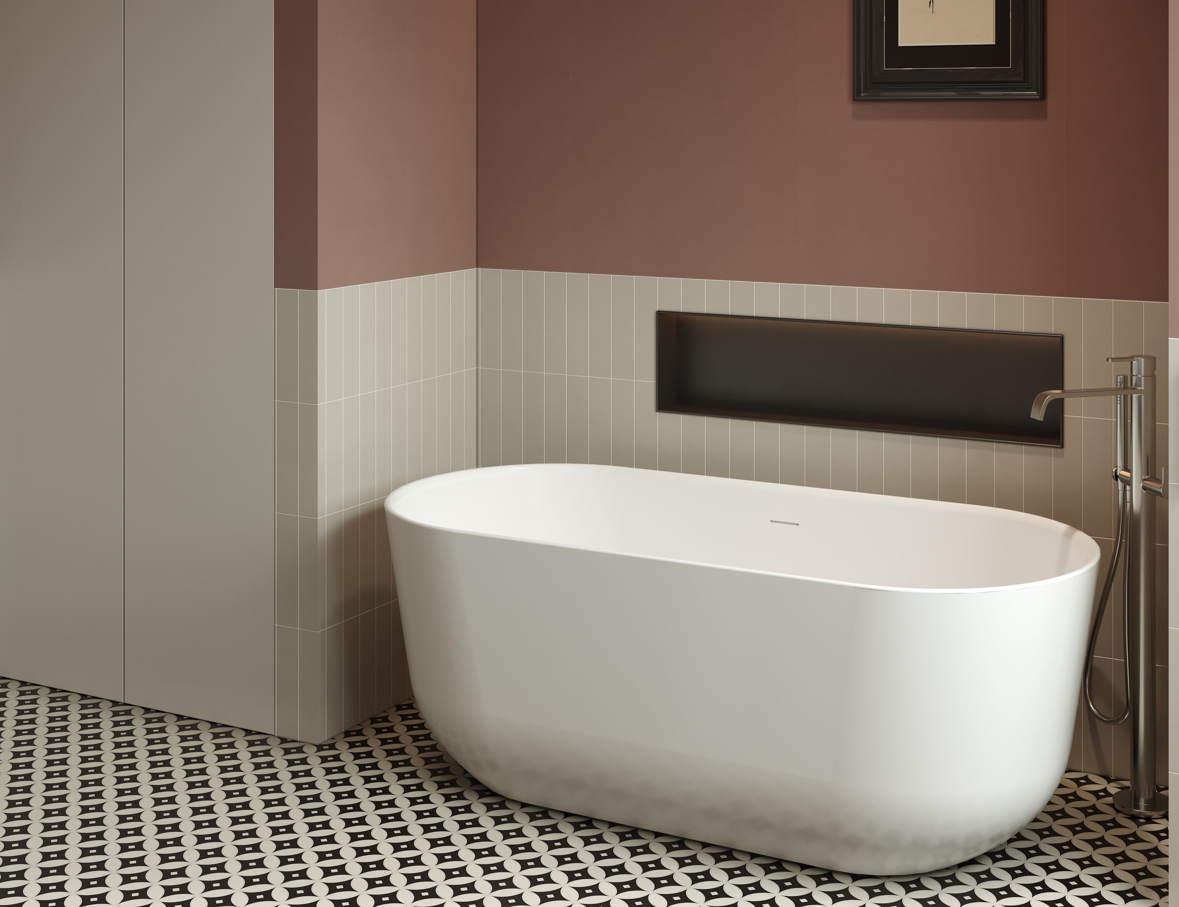 Sara Freestanding Bathtub with Overflow